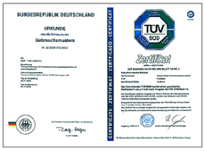 Zertifikat TÜV Süd Zertifikat TÜV Süd